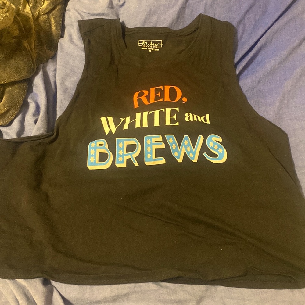 4th of July Tank Top | RED WHITE AND BREWS